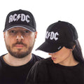 AC/DC White Logo Black