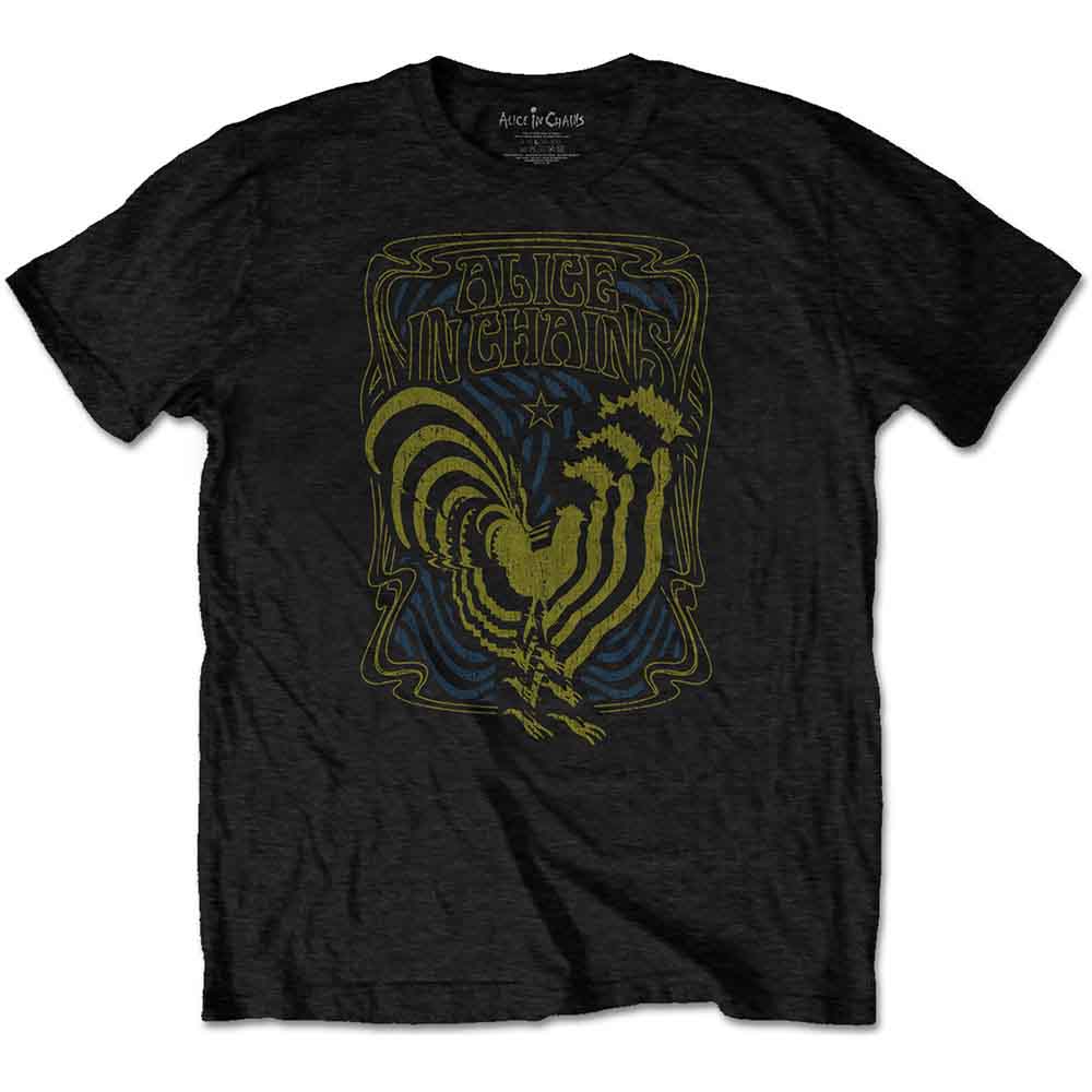 Alice In Chains Psychedelic Rooster Black