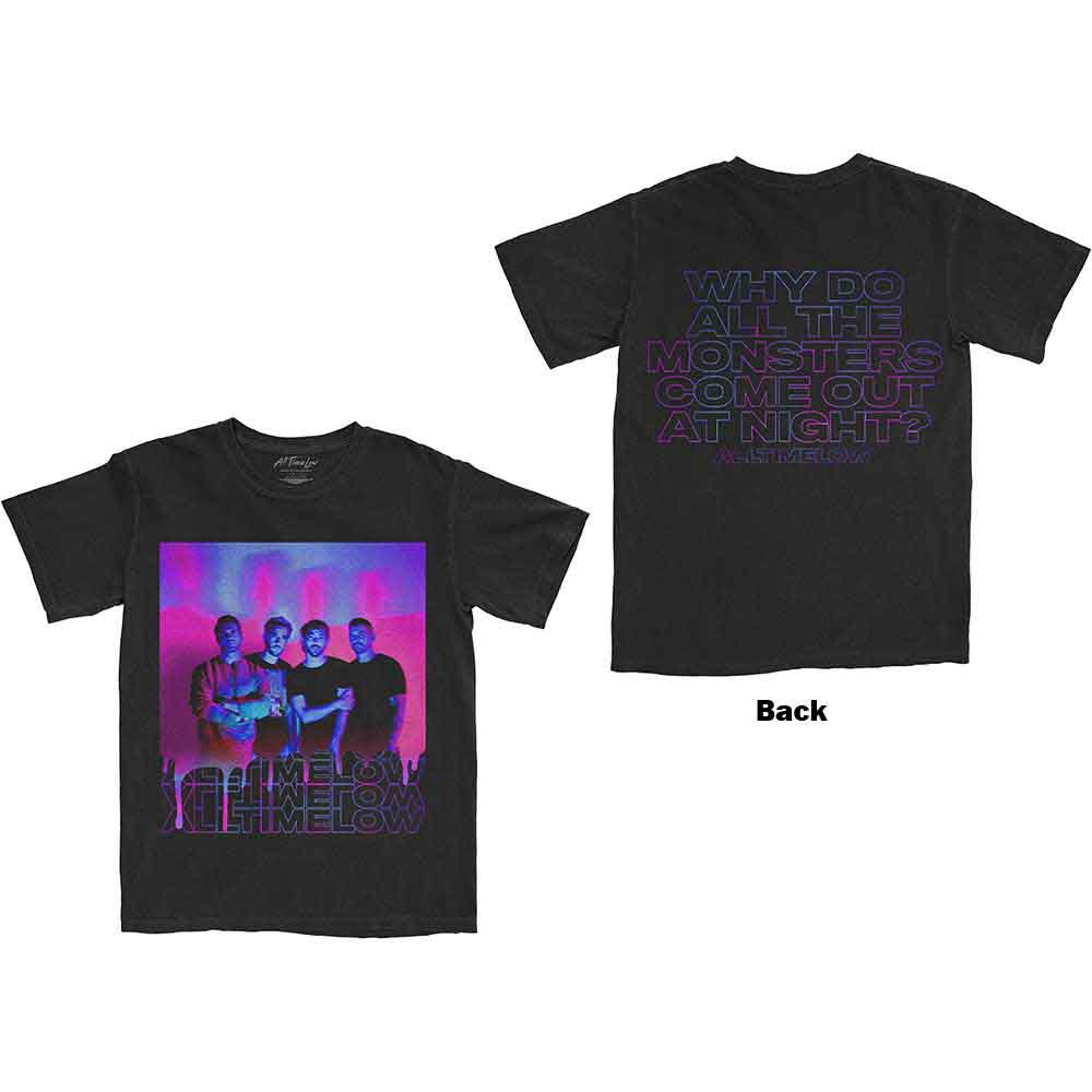 All Time Low Blurry Monster Black