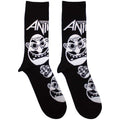 Anthrax Faces Pattern B&W Black