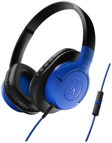 Audio-Technica ATH-AX1iSBK SonicFuel Over-Ear Headphones for Smartphones, Black