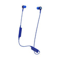 Audio-Technica ATH-CK200BT Bluetooth Wireless In-Ear Headphones with In-Line Mic & Control, Blue