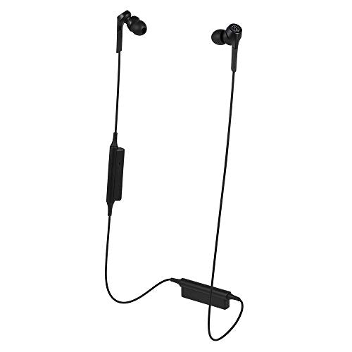 Audio-Technica ATH-CKS550XBTBK Solid Bass Wireless In-Ear Headphones, Black