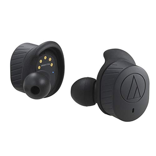 Audio-Technica ATH-SPORT7TWBK SonicSport Wireless in-Ear Headphones, Black