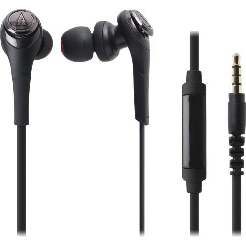 Audio-Technica Solid Bass in-Ear Headphones with in-line Mic & Control