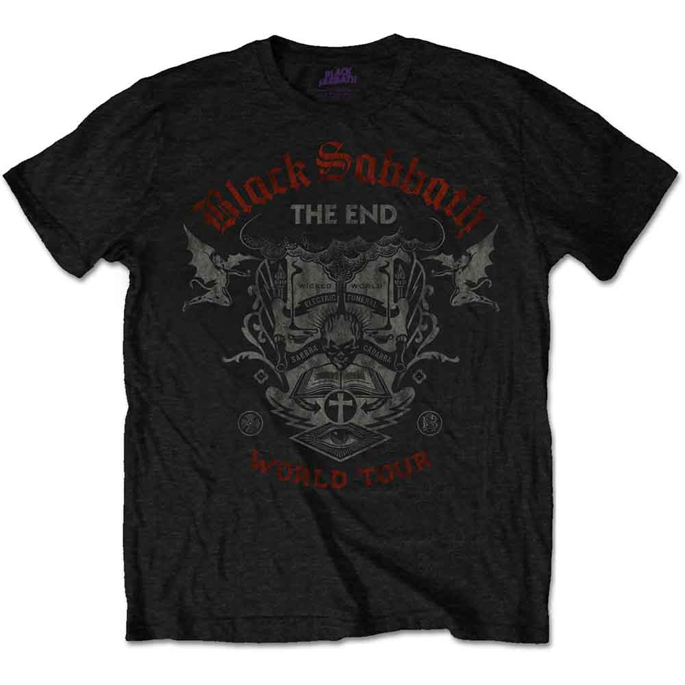 Black Sabbath The End Reading Skull Black