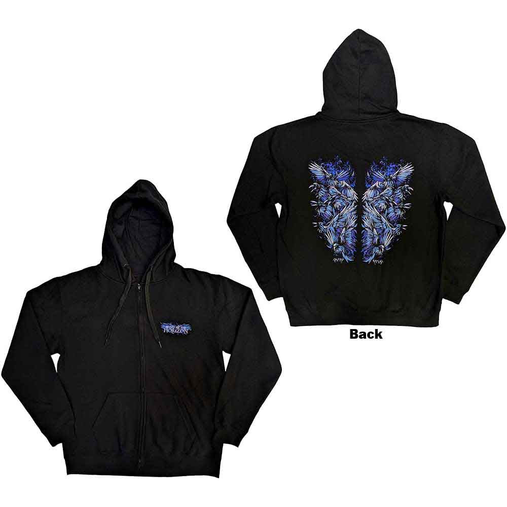 Bring Me The Horizon Blue Crow Wings Black