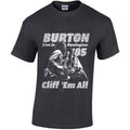 Cliff Burton Flag Retro Grey
