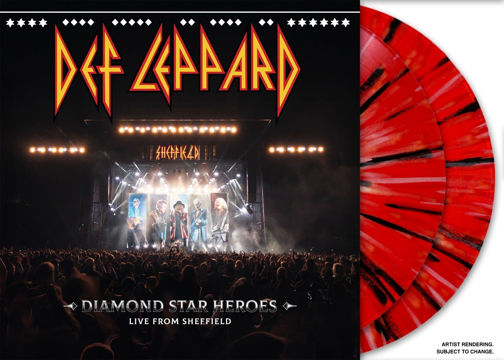 Def Leppard Diamond Star Heroes: Live From Sheffield [180G Multicolor Splatter 2LP] [Half-Speed]