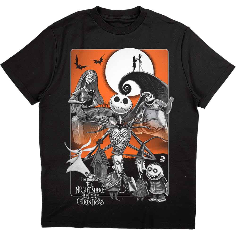 Disney The Nightmare Before Christmas Orange Moon Black