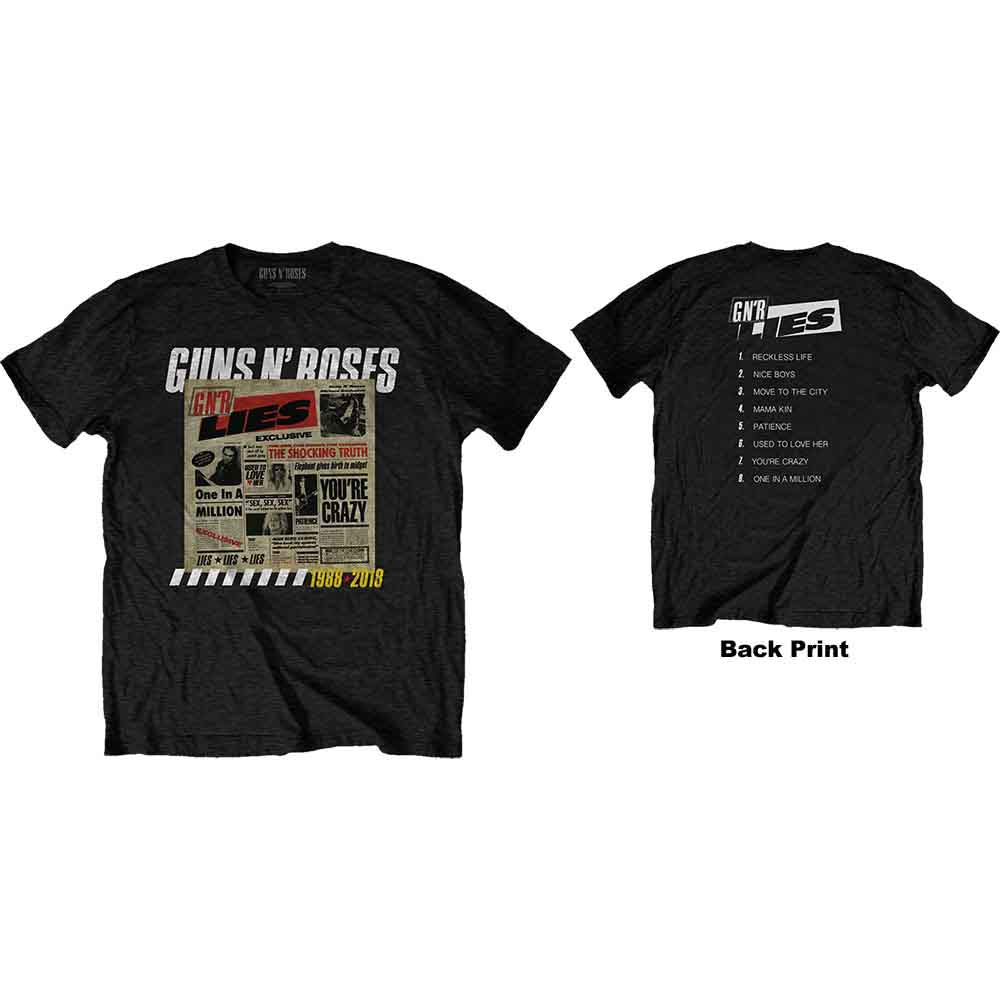 Guns N' Roses Lies Track List Black