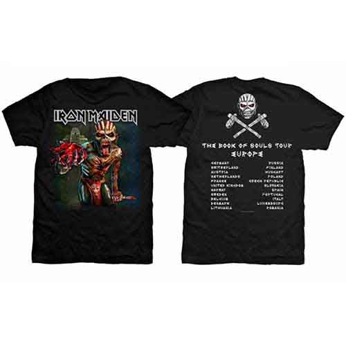Iron Maiden The Book of Souls European Tour V.1 Black