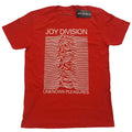 Joy Division Unknown Pleasures White On Red Red