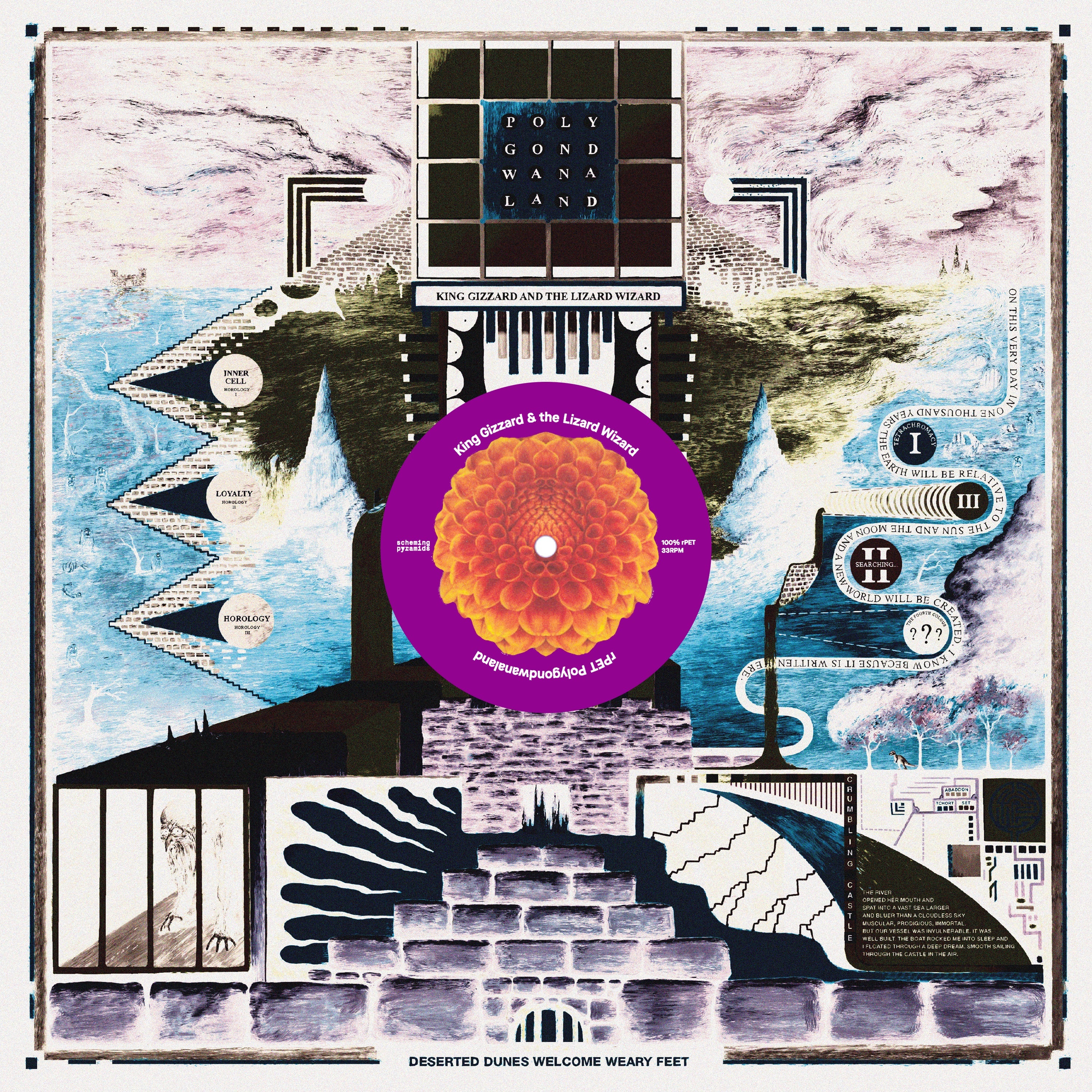 King Gizzard & The Lizard Wizard Polygondwanaland (100% Recycled Plastic (r-PET), 180 Gram Translucent Purple)