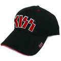 Kiss Red on White Logo Black