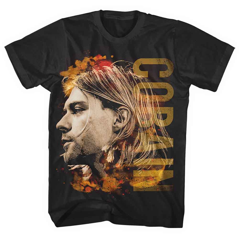 Kurt Cobain Coloured Side View Black