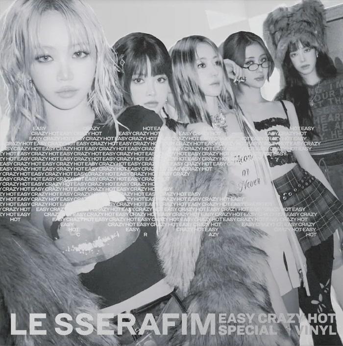 LE SSERAFIM Easy-Crazy-Hot' Special Vinyl [Silver White] [Indie Exclusive]