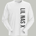 Lil Nas X Vertical Text White