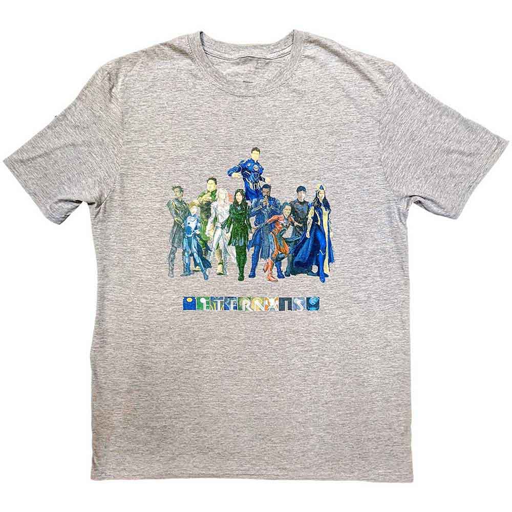 Marvel Comics Eternals Colour Block Characters Grey