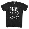 Nirvana White Happy Face Black