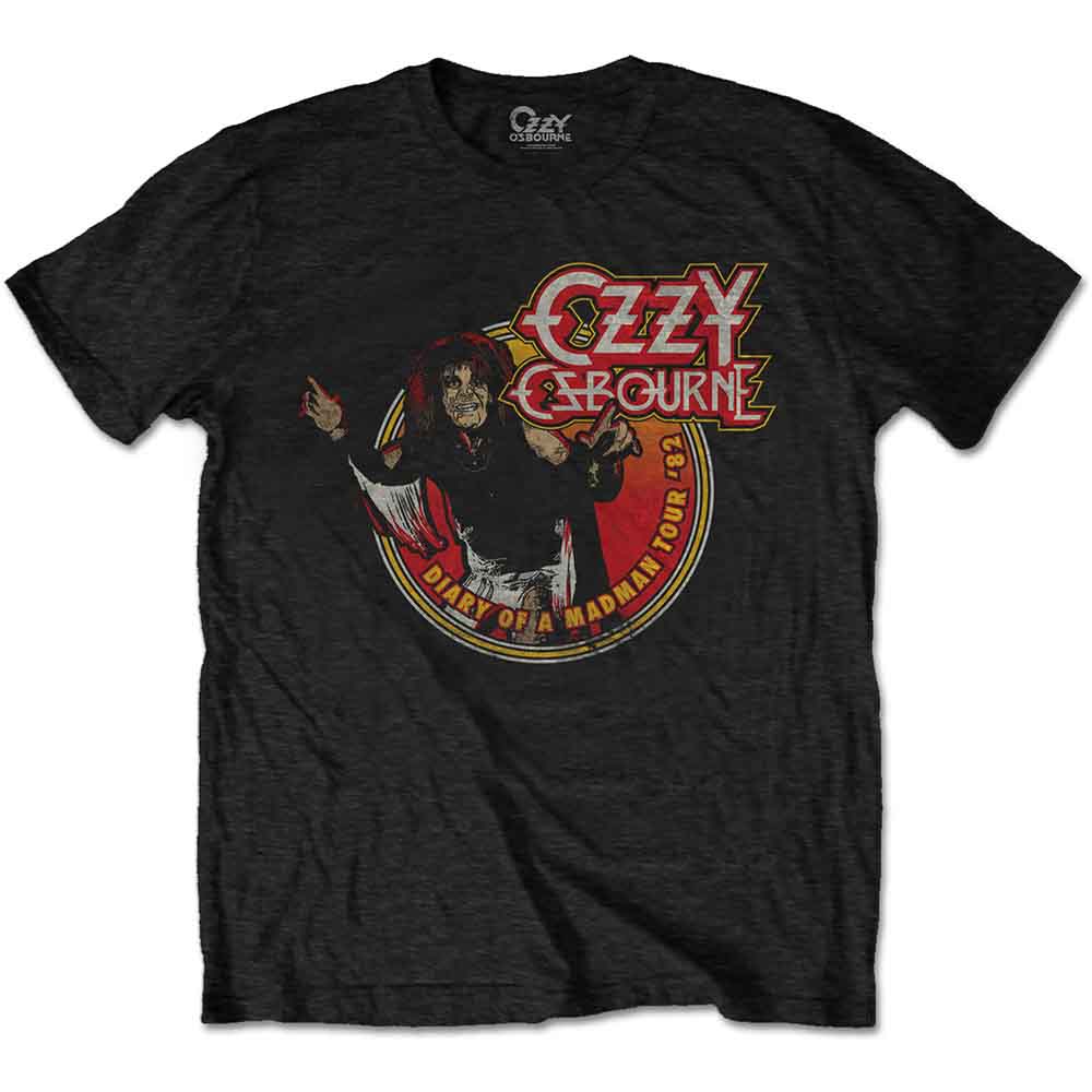 Ozzy Osbourne Diary of a Mad Man Tour 1982 Black