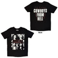 Pantera Cowboys From Hell Flames Unisex T-Shirt (Black)