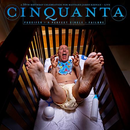 Puscifer/A Perfect Circle/Failure Cinquanta: A 50th Birthday Celebration For Maynard James Keenan – Live (Limited Edition Clear Blue w/ Red & Pink Swirl Vinyl) (2 Lp's)