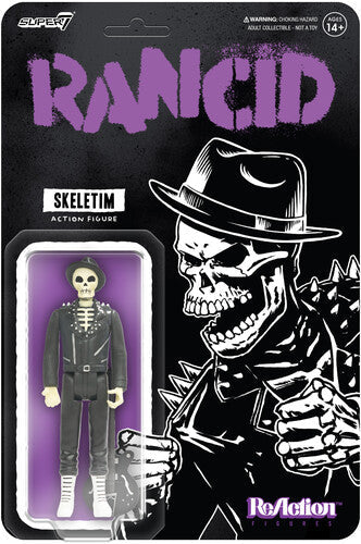Rancid Super7 - Rancid - ReAction Figures Wv5 - Skeletim (Time Bomb) (Collectible, Action Figure)