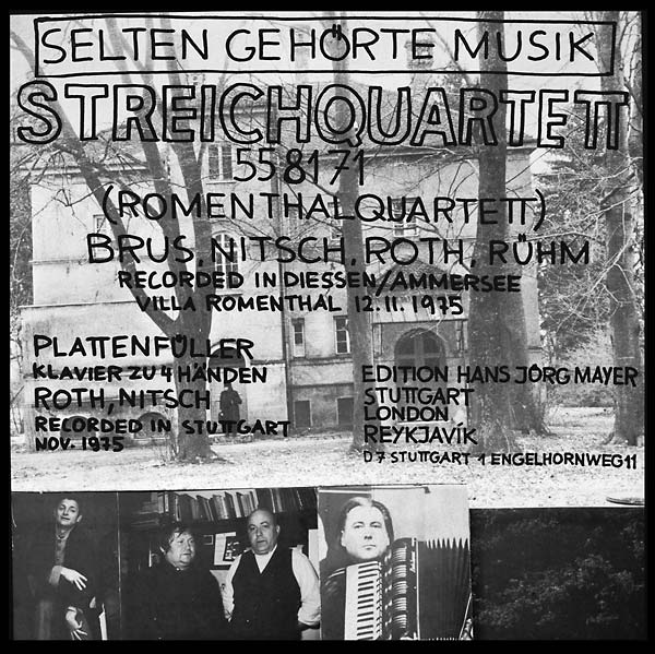 SELTEN GEHORTE MUSIK Streichquartett 558171 (Romenthalquartett)
