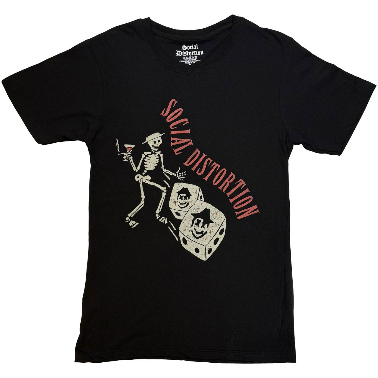 Social Distortion Skully Dice Vintage Unisex T-Shirt (Black)