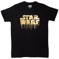 Star Wars Gold Drip Logo Black