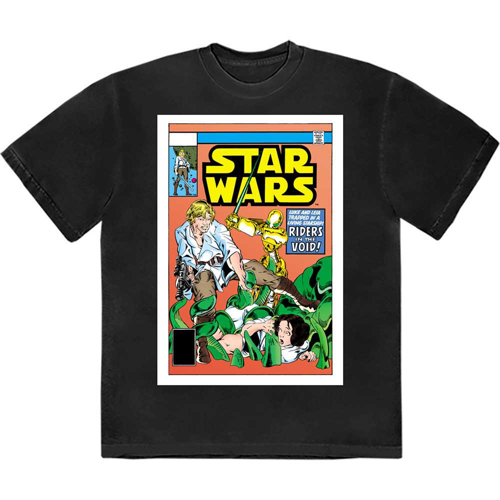 Star Wars Luke & Leia Comic Cover Black