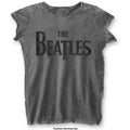 The Beatles Drop T Logo Grey