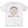 The Beatles Flowers Logo & Drum White