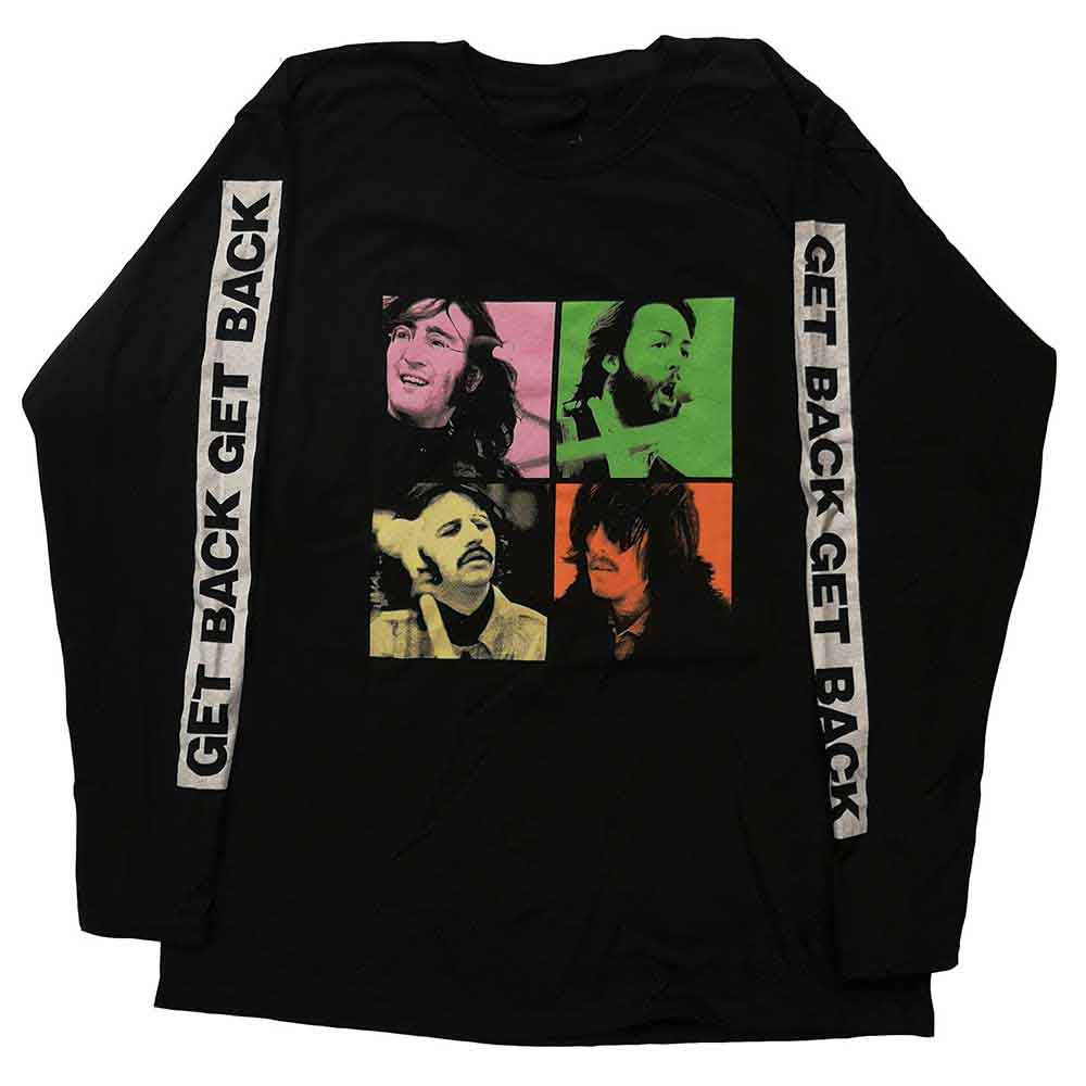 The Beatles Get Back Studio Shots Black