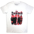 The Damned Repeat Logo Photo White