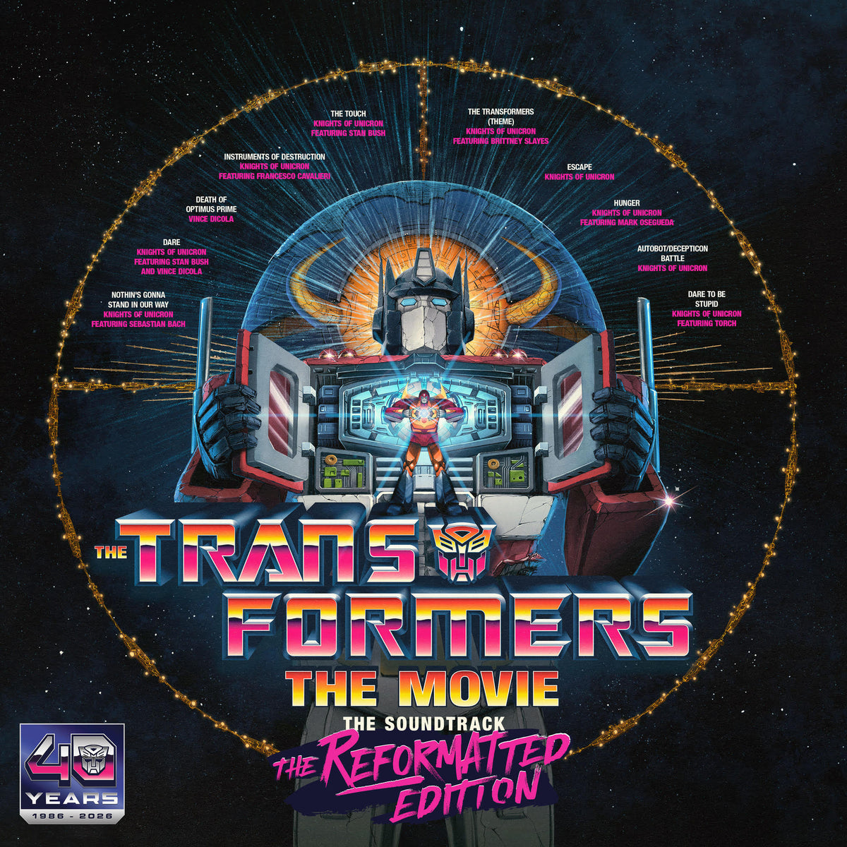 Transformers The Movie, The Soundtrack, The Reformatted Edition ("Energon" Pink Colored Vinyl)