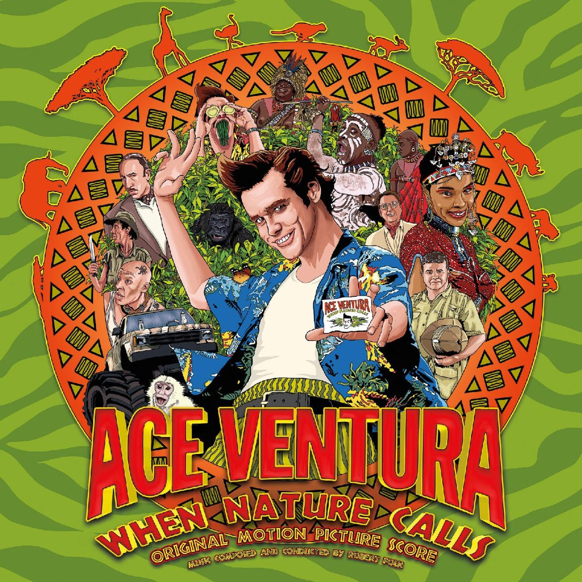Various Artists Ace Ventura: When Nature Calls: Original Motion Picture Score (Indie Exclusive, Red, White & Blue Splatter Colored Vinyl)