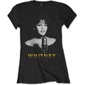 Whitney Houston Black & White Photo Black