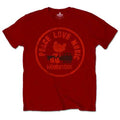Woodstock Love Peace Music Red